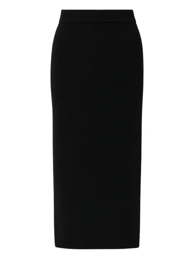 Twinset Split Detail Skirt In Black