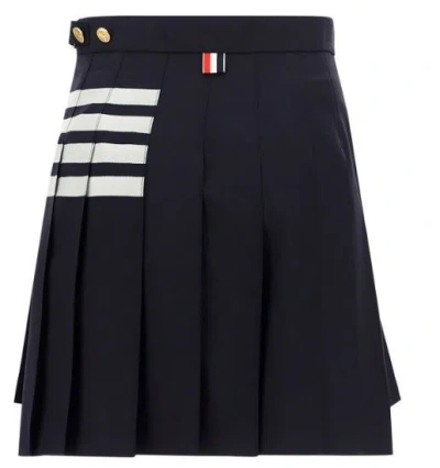 Thom Browne Skirts Blue And Green In Black
