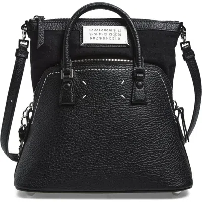 Maison Margiela Mini 5ac Classique Leather Handheld Bag In Black