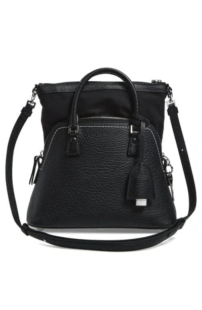 Maison Margiela Mini 5ac Classique Leather Handheld Bag In Black