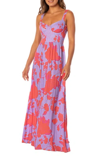 Maaji Lavender Dream Lamary Underwire Cover-up Dress In Multi