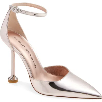 Stuart Weitzman Stuartini Pump 100 In Silver