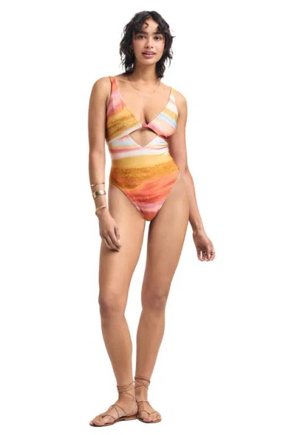 Vitamin A ® Terra Cutout One-piece Swimsuit In Multi