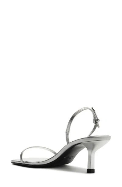 Schutz Judith Slingback Sandal In Silver