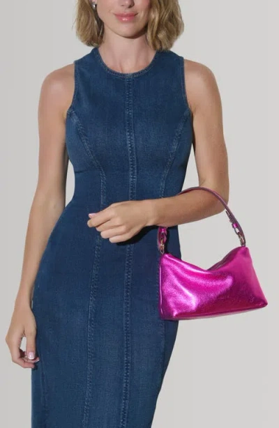 Aimee Ava Convertible Leather Shoulder Bag In Pink