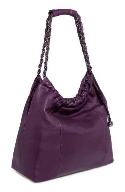 Aimee Large Lennon Shoulder Bag In Purple