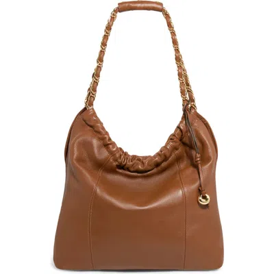 Aimee Large Lennon Shoulder Bag In Brown