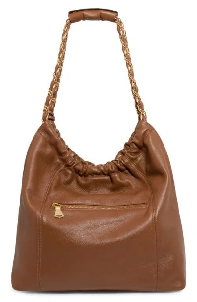 Aimee Large Lennon Shoulder Bag In Brown