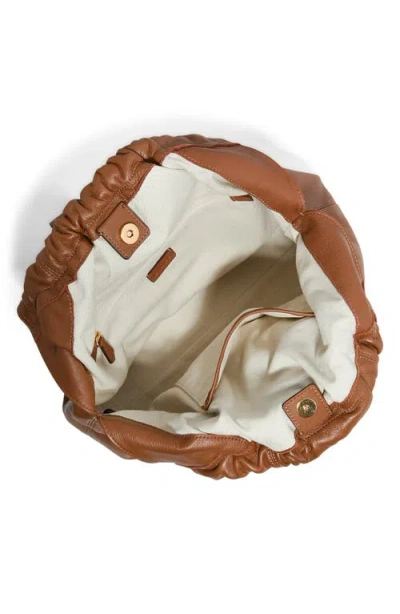 Aimee Large Lennon Shoulder Bag In Brown