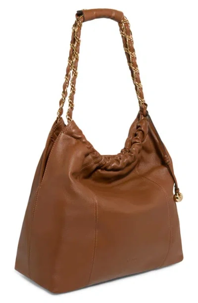 Aimee Large Lennon Shoulder Bag In Brown