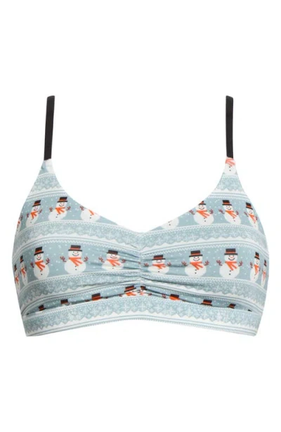 Meundies Feelfree Bra In Blue
