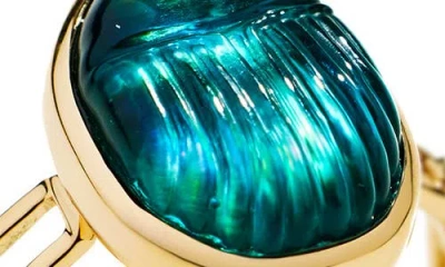 Lito Giada Chain Ring In Green