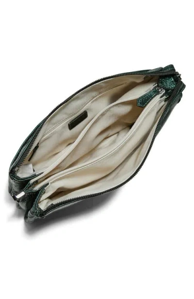 Aimee Famous Leather Large Crossbody Bag In Green