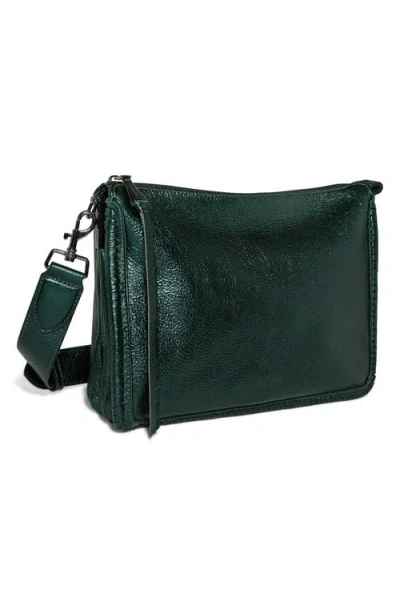 Aimee Famous Leather Large Crossbody Bag In Green