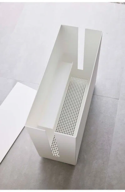 Yamazaki Rolling Cable Management Box In White