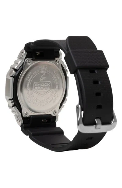 G-shock G-steel 5600 Series Gm-5600m-1 Ana-digi Resin Strap Watch, 49.3mm X 44.4mm In Black