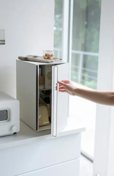 Yamazaki Vertical Bread Box In White