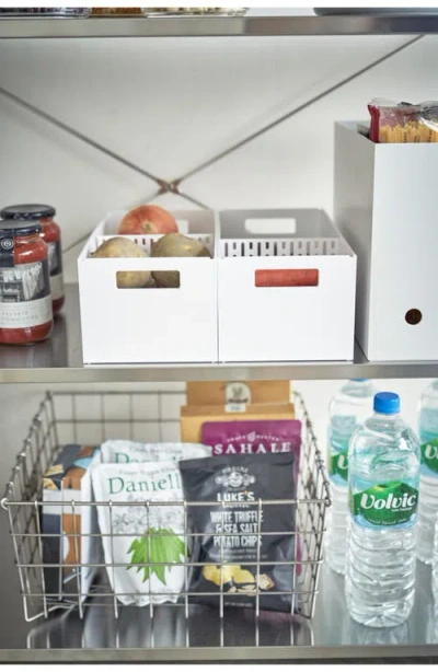 Yamazaki Stackable Vegetable Stocker In White