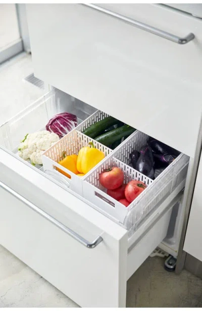 Yamazaki Stackable Vegetable Stocker In White