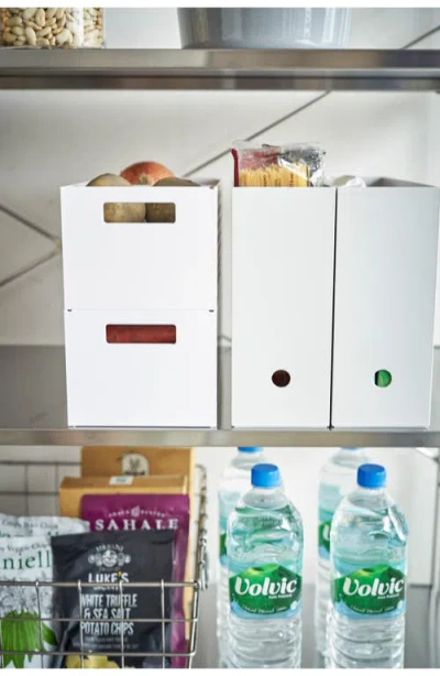 Yamazaki Stackable Vegetable Stocker In White