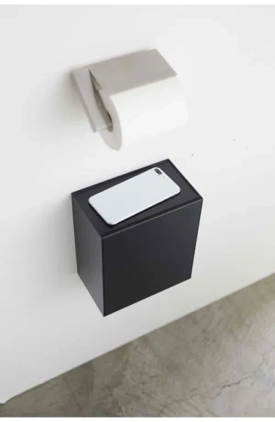 Yamazaki Wall Mounted Storage & Trash Bin In Black
