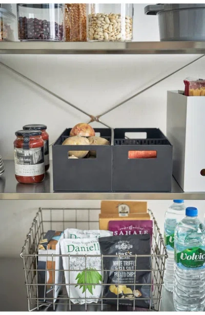 Yamazaki Stackable Vegetable Stocker In Black