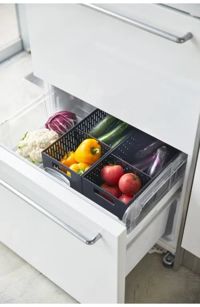 Yamazaki Stackable Vegetable Stocker In Black