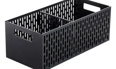 Yamazaki Stackable Vegetable Stocker In Black