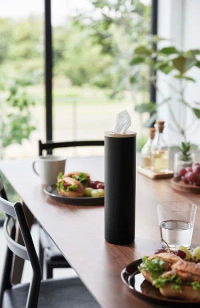 Yamazaki Small Round Tissue Case In Black