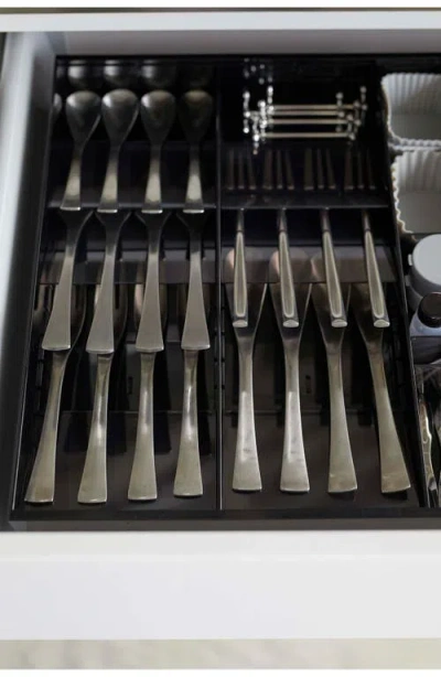 Yamazaki Expandable Cutlery Organizer In Black