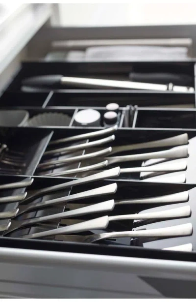 Yamazaki Expandable Cutlery Organizer In Black