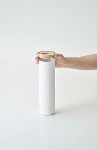 Yamazaki Small Round Tissue Case In White