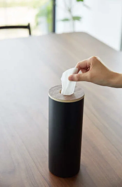 Yamazaki Large Round Tissue Case In Black