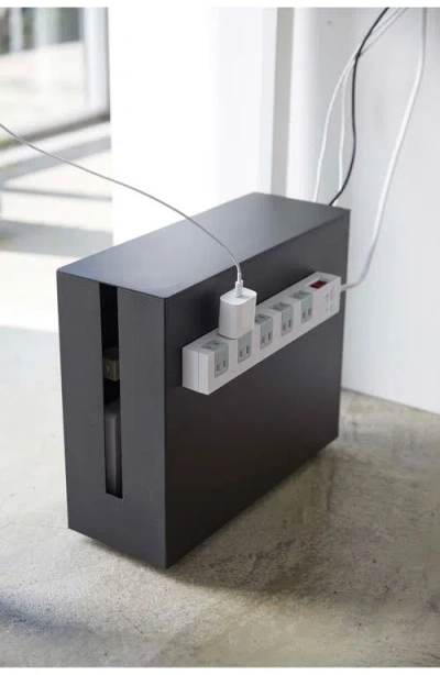 Yamazaki Rolling Cable Management Box In Black