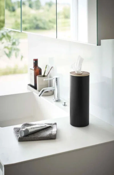 Yamazaki Large Round Tissue Case In Black