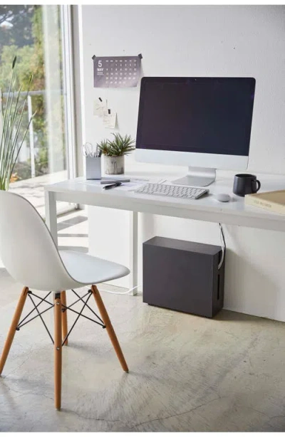 Yamazaki Rolling Cable Management Box In Black