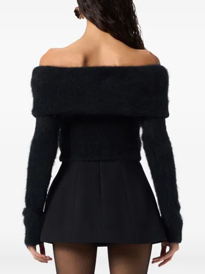 Blumarine Sweaters Blacks And Greys In Black