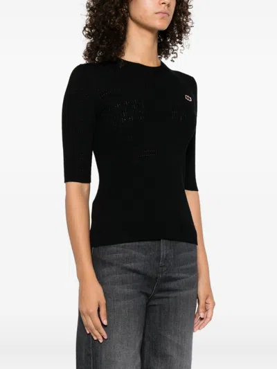 Twinset Sweaters Blacks And Greys In Black