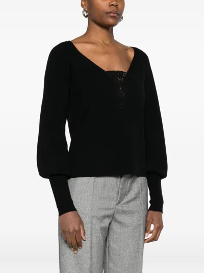 Twinset Sweaters Blacks And Greys In Black