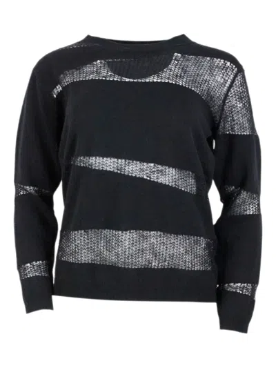 Fabiana Filippi Sweaters Blacks And Greys In Multi