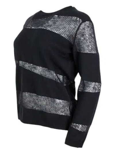 Fabiana Filippi Sweaters Blacks And Greys In Multi