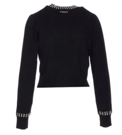 Pinko Sweaters Blacks And Greys In Black