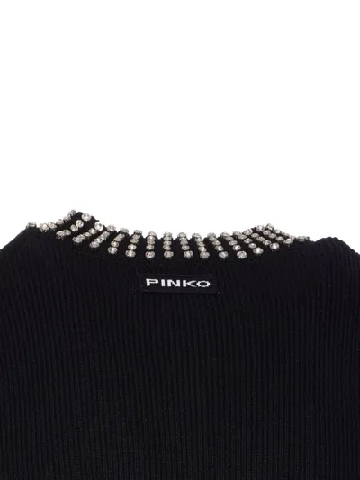 Pinko Sweaters Blacks And Greys In Black