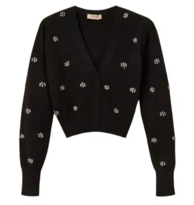 Twinset Sweaters Blacks And Greys In Black