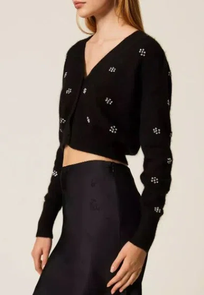 Twinset Sweaters Blacks And Greys In Black