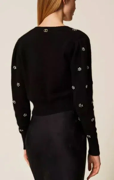 Twinset Sweaters Blacks And Greys In Black