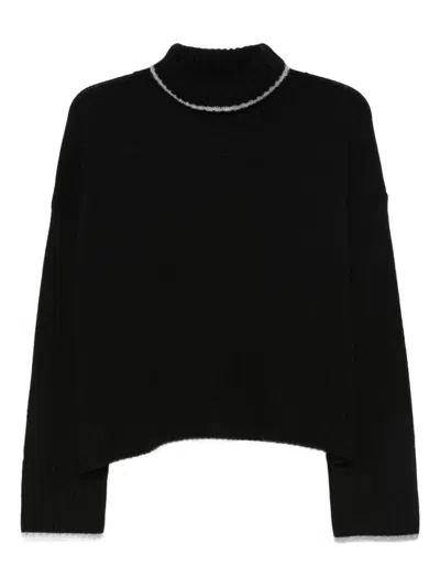 Pinko Sweaters Blacks And Greys In Black