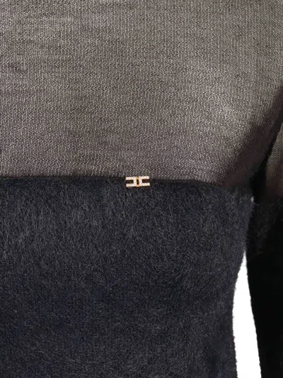 Elisabetta Franchi Sweaters Blacks And Greys In Black