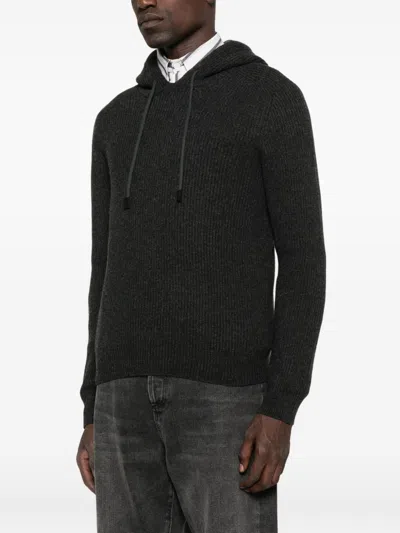 Tagliatore Sweaters Blacks And Greys In Black