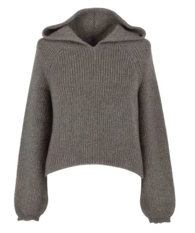 Twinset Sweaters Blacks And Greys In Brown